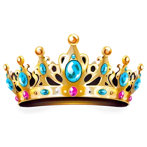 Glittering Princess Crown Art Png Wxb44 PNG image