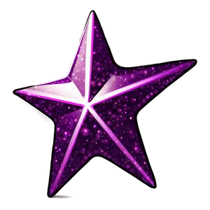 Glittering Purple Star Illustration PNG 30 PNG