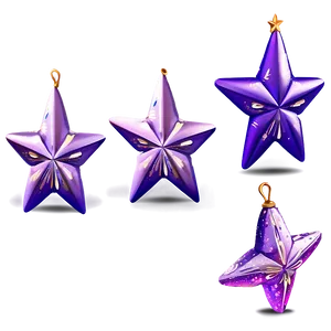 Glittering Purple Star Illustration PNG Hvi63 PNG