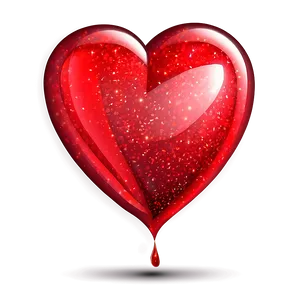 Glittering Red Heart Emoji PNG 58 PNG