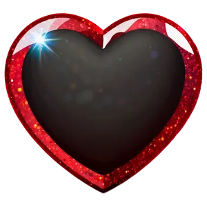 Glittering Red Heart Emoji PNG Qqy PNG