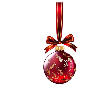 Glittering Red Ornament Png 06212024 PNG image