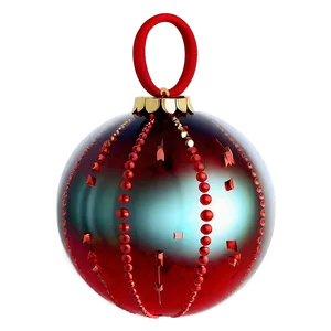 Glittering Red Ornament Png 06212024 PNG image