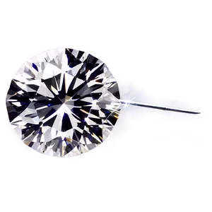 Glittering Round Diamond PNG 06282024
