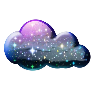 Glittering Stardust Cloud Png Osq PNG image