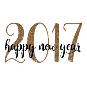 Glittering2017 New Year PNG image