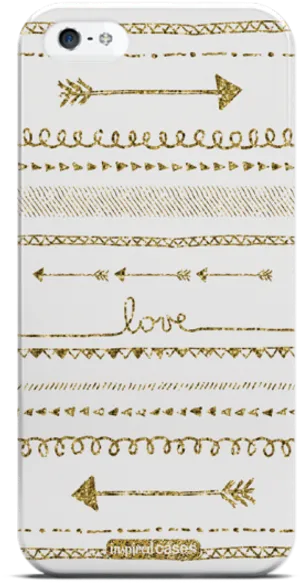 Glittery Arrowsand Love Phone Case