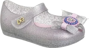 Glittery Childrens Shoe PNG image