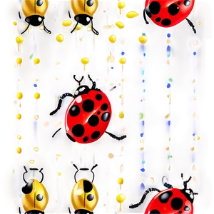 Glittery Ladybug Fantasy PNG 05242024