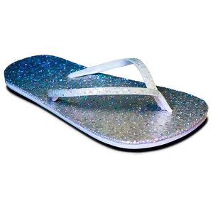 Glittery Party Flip Flop PNG 06132024