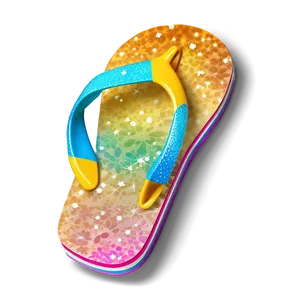 Glittery Party Flip Flop PNG Yld52