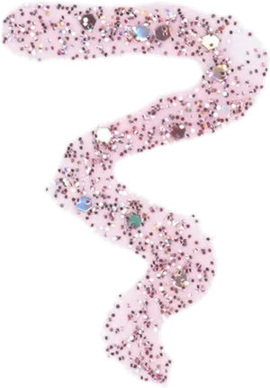 Glittery Pink Question Mark PNG image
