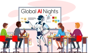 Global A I Nights Presentation PNG image