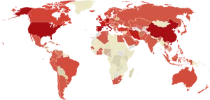 Global C O V I D19 Spread Map PNG image