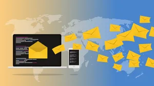 Global Email Communication Concept PNG image