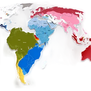 Global Map With Countries Png Rcn92 PNG image