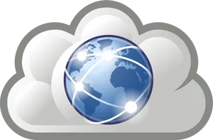 Global Network Cloud Concept