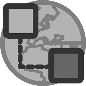 Global Network Communication Icon