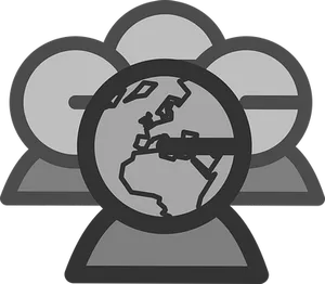 Global Network Connectivity Icon PNG image