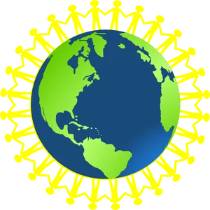 Global Unity Children Holding Hands PNG image