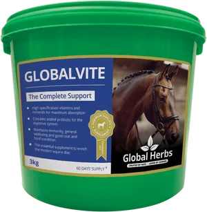 Global Vite Horse Supplement Bucket PNG image