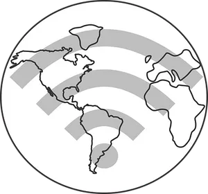 Global Wi Fi Signal Concept PNG image