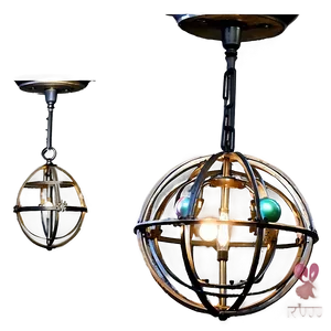 Globe Ceiling Light PNG 06212024 PNG
