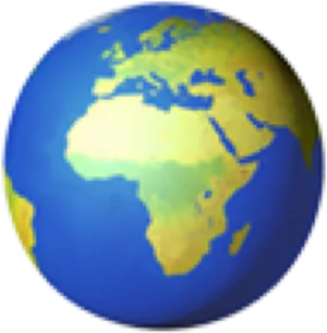 Globe Showing Europe Africa Emoji PNG image