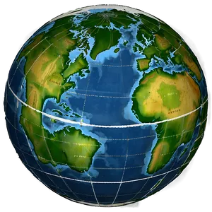 Globe With Latitude And Longitude Png Hbk PNG image