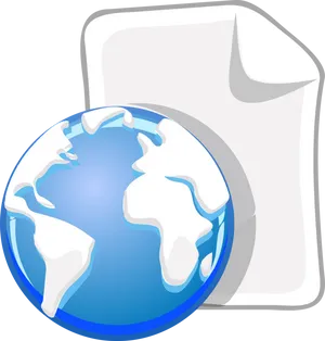 Globeand Documents Icon