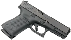 Glock Pistolon Black Background PNG image