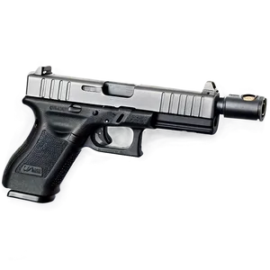 Glock With Extended Magazine Png Snl68 PNG image