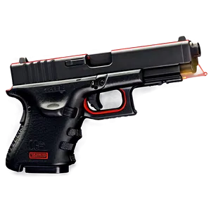 Glock With Laser Sight Attachment Png Huf PNG image