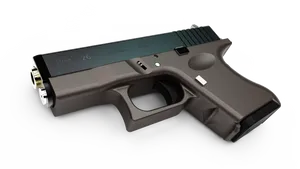 Glock26 Handgunon Black Background