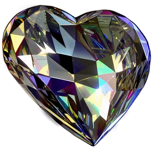 Glorious Diamond Heart PNG Jxn PNG
