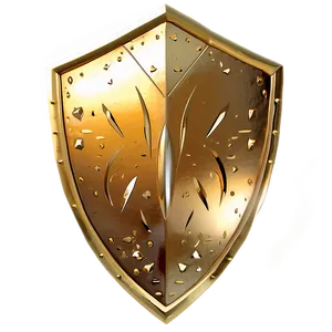 Glorious Gold Shield PNG 06282024