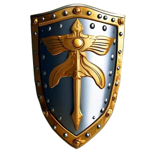Glorious Gold Shield PNG Ssk