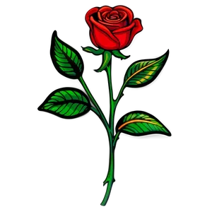 Glorious Rose Tattoo Image Png 05252024 PNG image