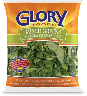 Glory Foods Mixed Greens Package PNG