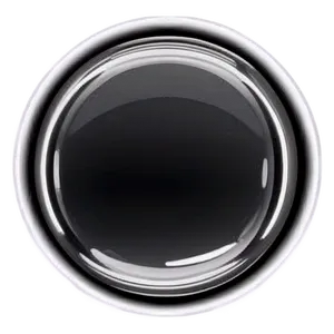 Glossy Black Circle Png 05252024 PNG image