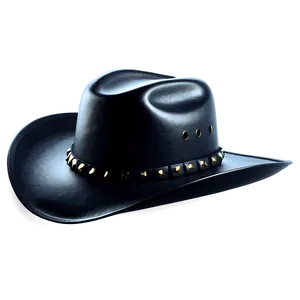 Glossy Black Cowboy Hat Png 06212024 PNG image