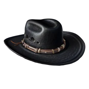 Glossy Black Cowboy Hat Png Ldf PNG image