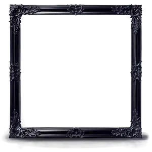 Glossy Black Frame Png 90 PNG image