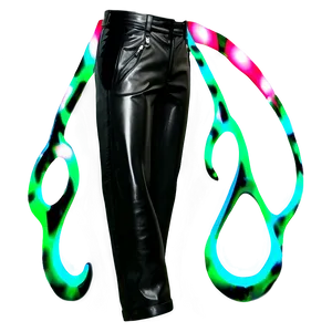 Glossy Black Pants PNG 06212024