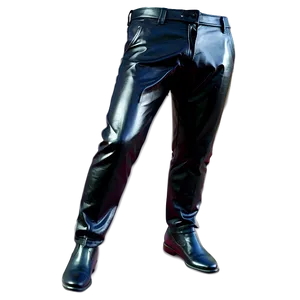 Glossy Black Pants PNG Lqo