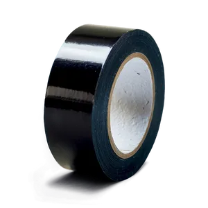 Glossy Black Tape Png 06272024 PNG image