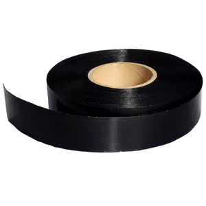 Glossy Black Tape Png 06272024 PNG image