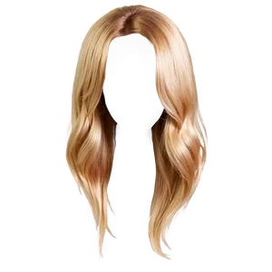 Glossy Blond Hair PNG 13