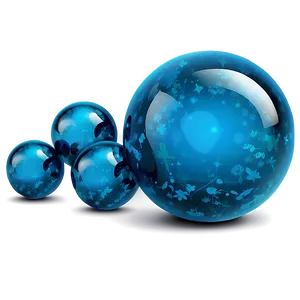 Glossy Blue Ball Png 06132024 PNG image