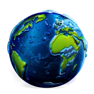 Glossy Blue Planet Logo Png 30 PNG image